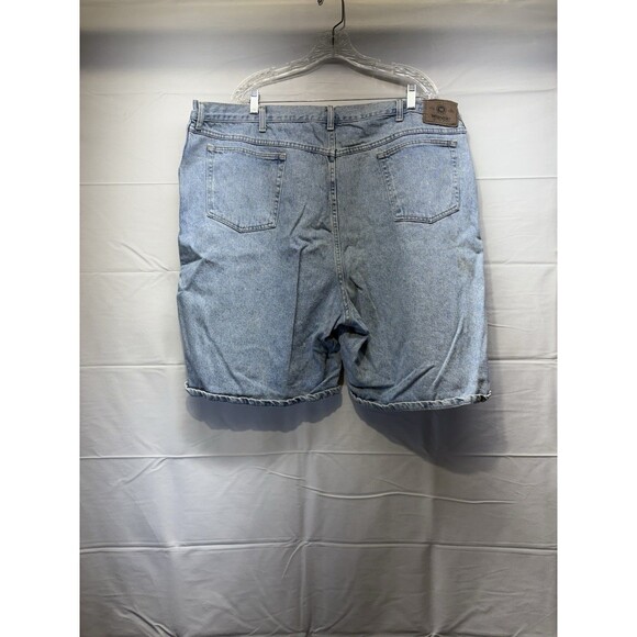 Wrangler Relaxed Fit Blue Light Wash Denim Shorts Jorts 8in Inseam Men’s 48 - Picture 2 of 7